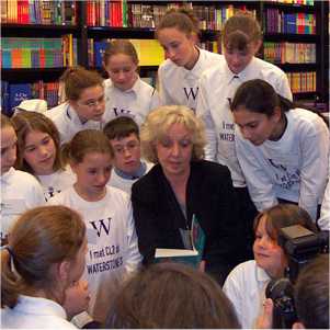 Young readers with their new Laureate